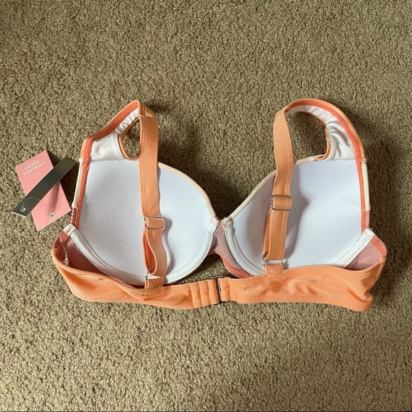 Chelsea Peers Underwire Bikini Top In Metallic Rose - Picture 8 of 9